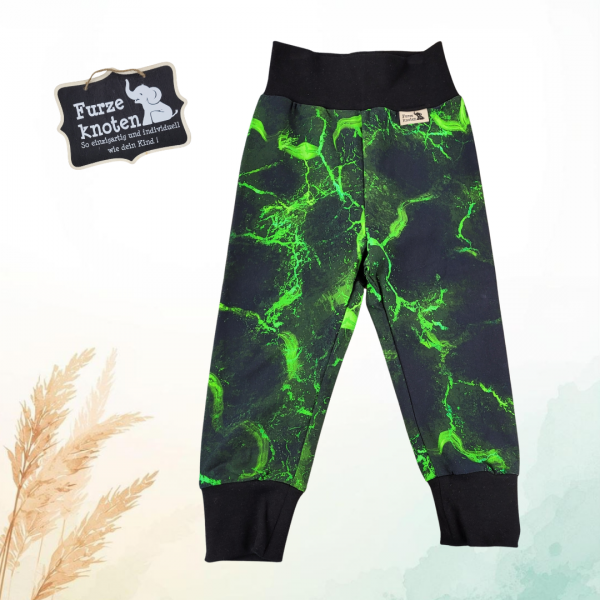 Pumphose "Blitze Grün" Gr. 92