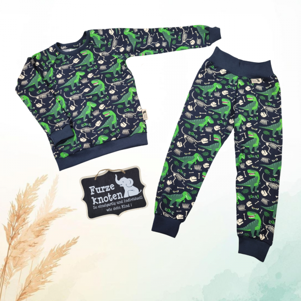 Schlafanzug lang "Dino T-Rex"