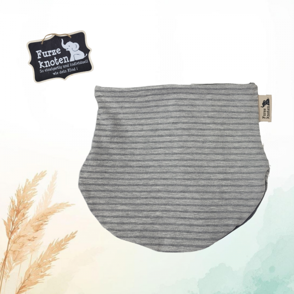 Halssocke Kopfumfang 49-53 cm "Grau gestreift"