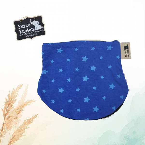 Halssocke Kopfumfang 39-43 cm "Blau mit Sternen"