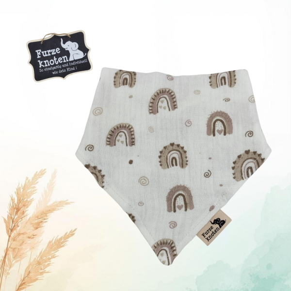 Musselinhalstuch  "Regenbogen"