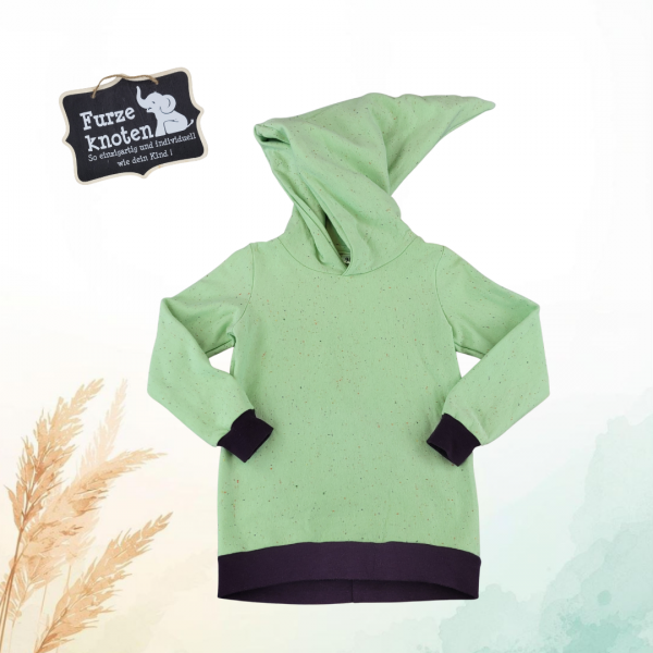 Hoodie "Hellgrün Sprenkler" Gr. 86