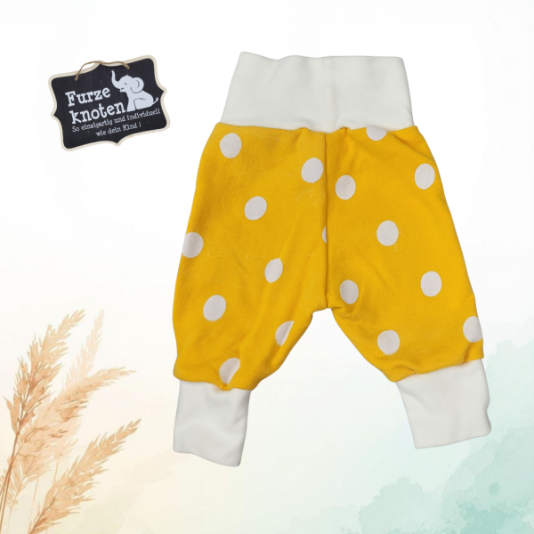Pumphose "Gelb mit Punkten" Gr. 56